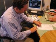 Signing the dotted line