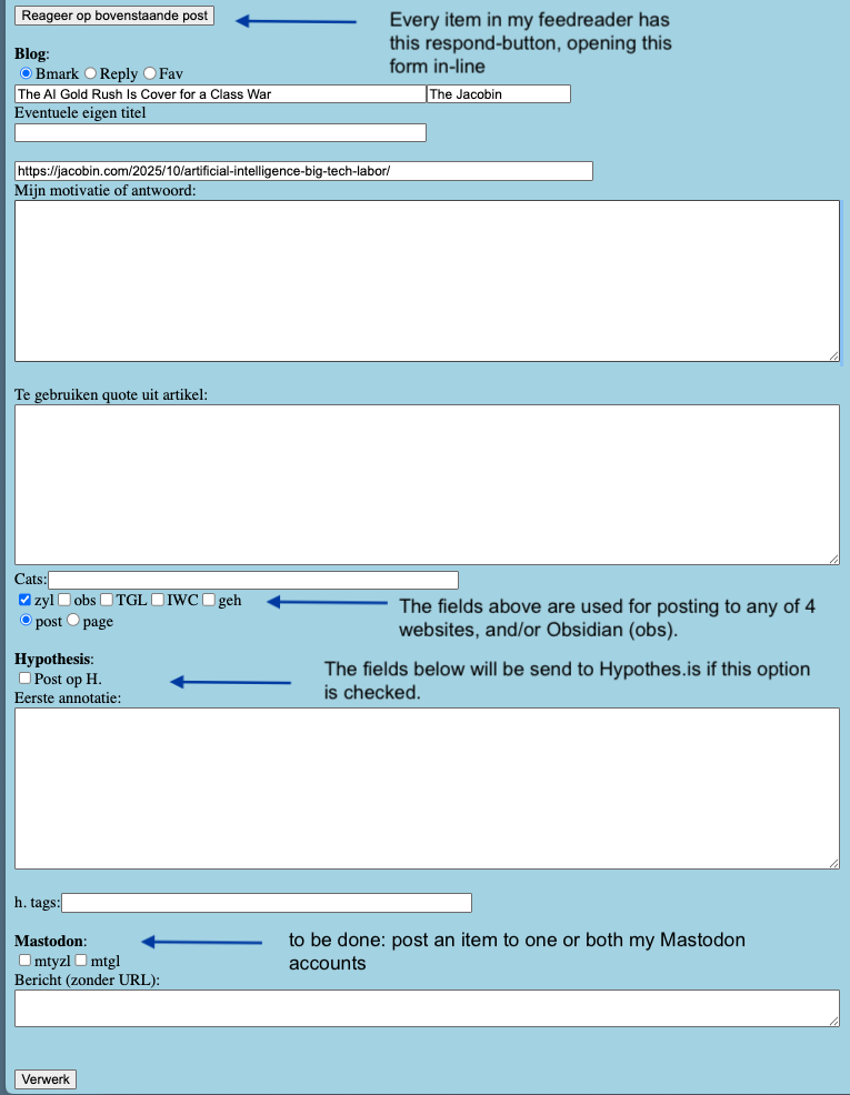 Improved My Feedreader s Writing to the Web Interdependent Thoughts